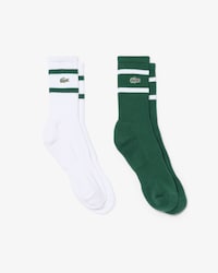 Lot de 2 paires de chaussettes ray&eacute;es