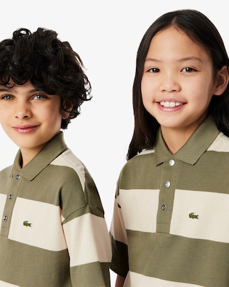 Polo en Petit Piqué rayé