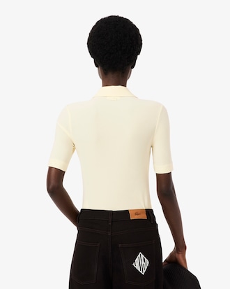 Polo slim fit brod&eacute;