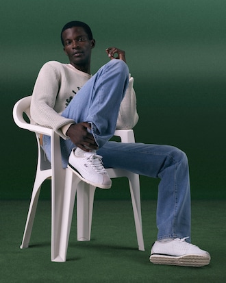 Sneakers Club-Low homme en cuir