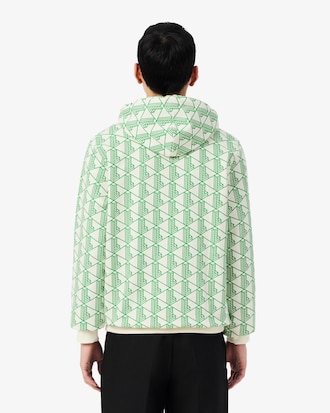 Sweatshirt &agrave; capuche molleton monogramme