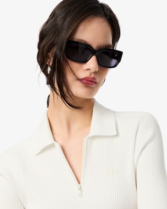 Robe col polo plissée