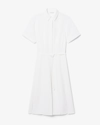 Robe longue pliss&eacute;e Piqu&eacute; fluide