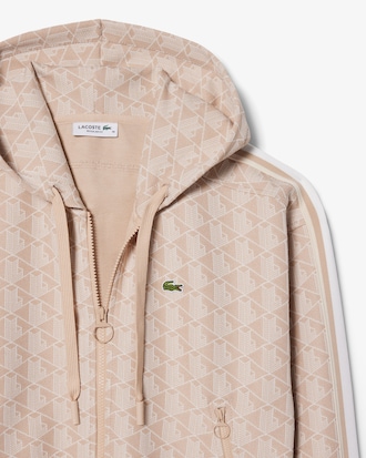 Sweatshirt &agrave; capuche jacquard monogramme