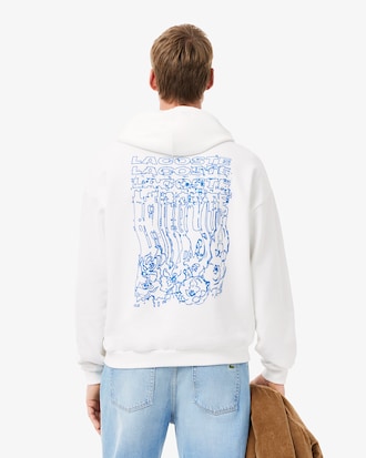 Sweatshirt à capuche loose fit imprimé