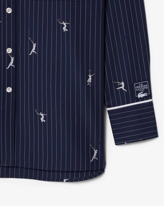 Chemise oversize motifs jacquard