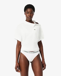 String coton stretch ceinture contrastée