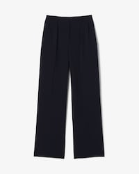 Pantalon tailleur oversize Piqu&eacute; fluide