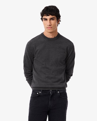 Pull en laine mérinos col rond