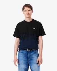 T-shirt jersey ray&eacute; color-block