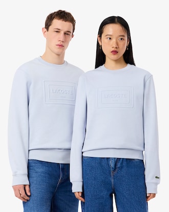 Sweatshirt molleton marquage emboss&eacute;