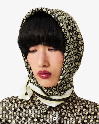 Foulard imprimé en satin