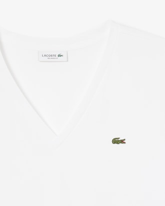 T-shirt relaxed fit coton doux col V