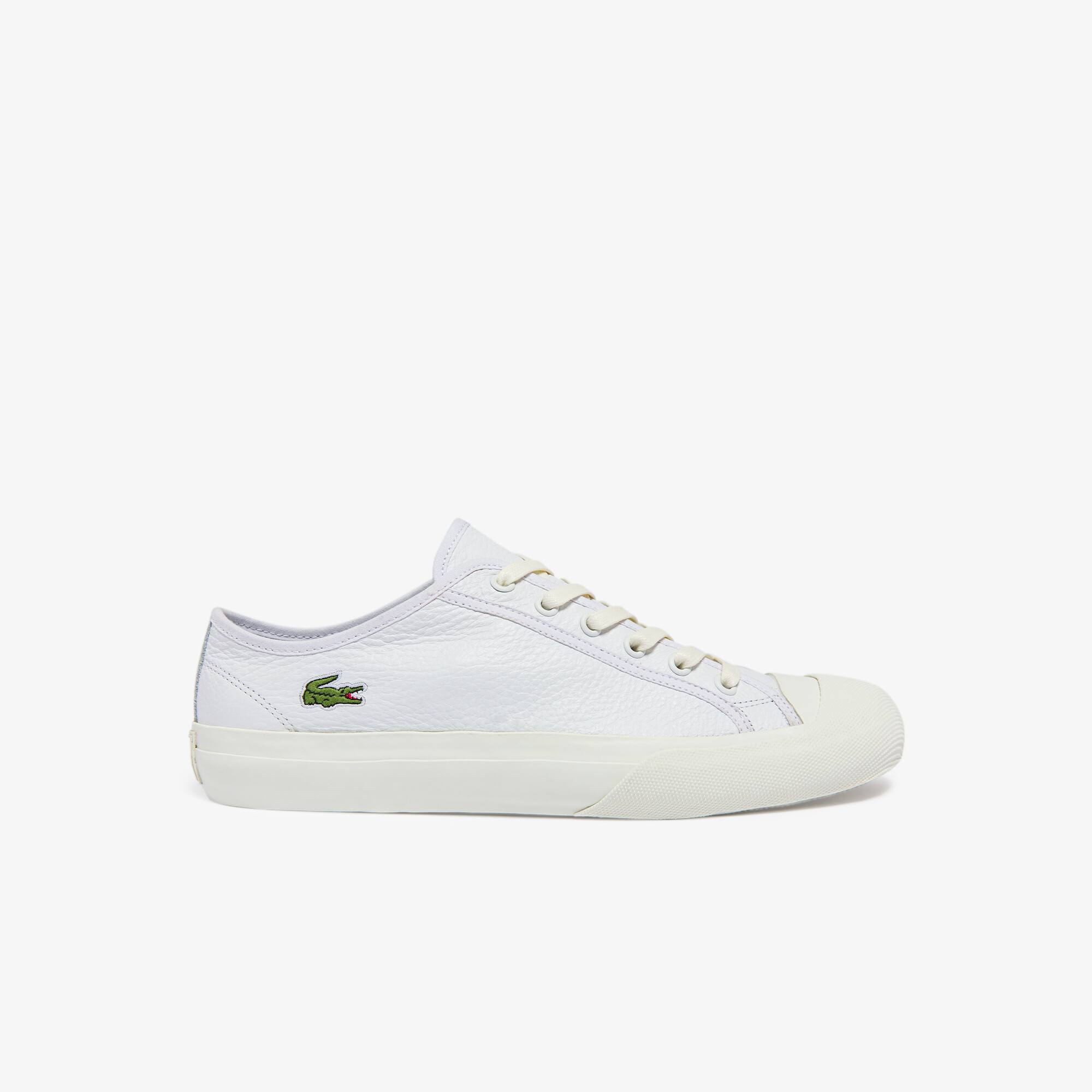 Lacoste Sneakers Topskill homme en cuir Taille 39.5 Blanc/beige