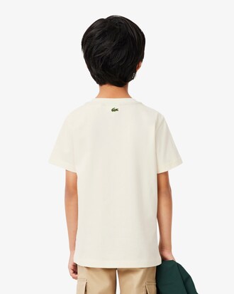 T-shirt coton imprim&eacute; crocodile