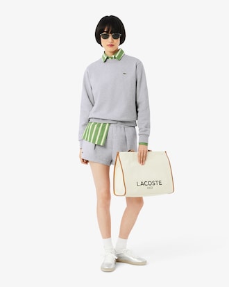 Sweatshirt relaxed fit col rond molleton