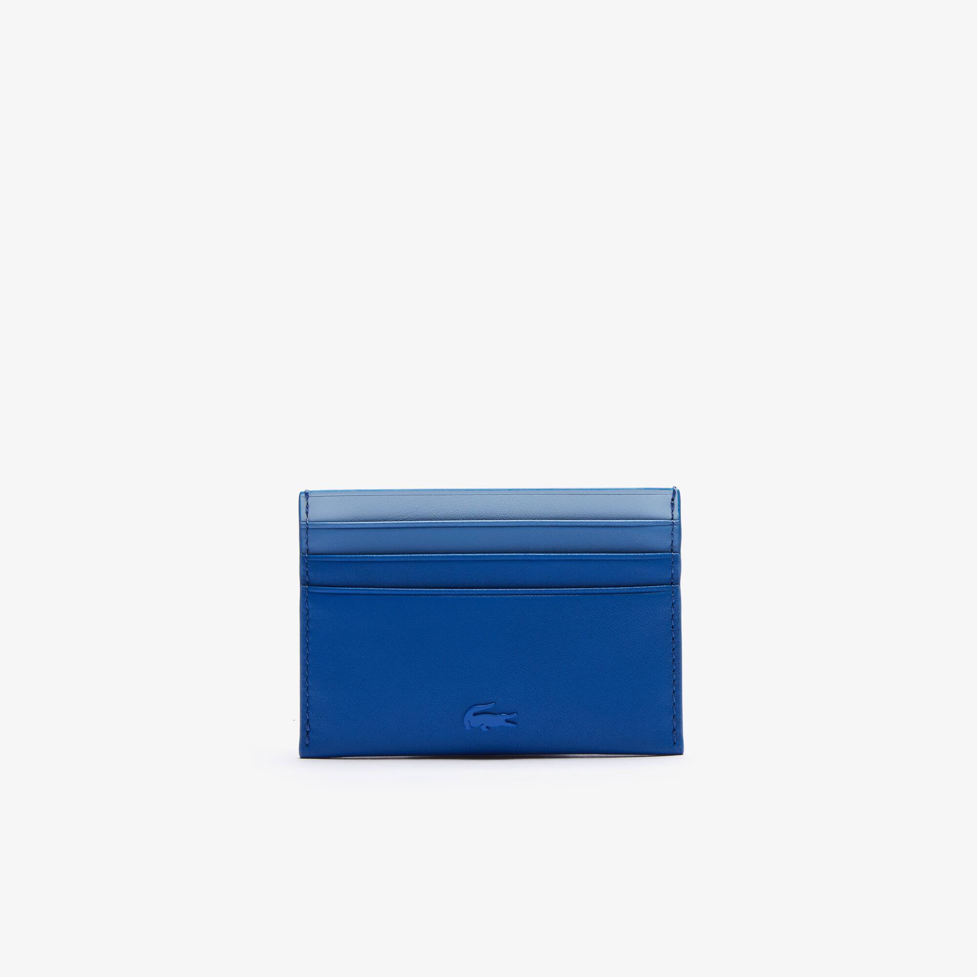 Lacoste Porte-cartes Fitzgerald en cuir dégradé Taille Taille unique Lazuli Turquin Nattier
