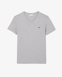 T-shirt coton Pima l&eacute;ger col V