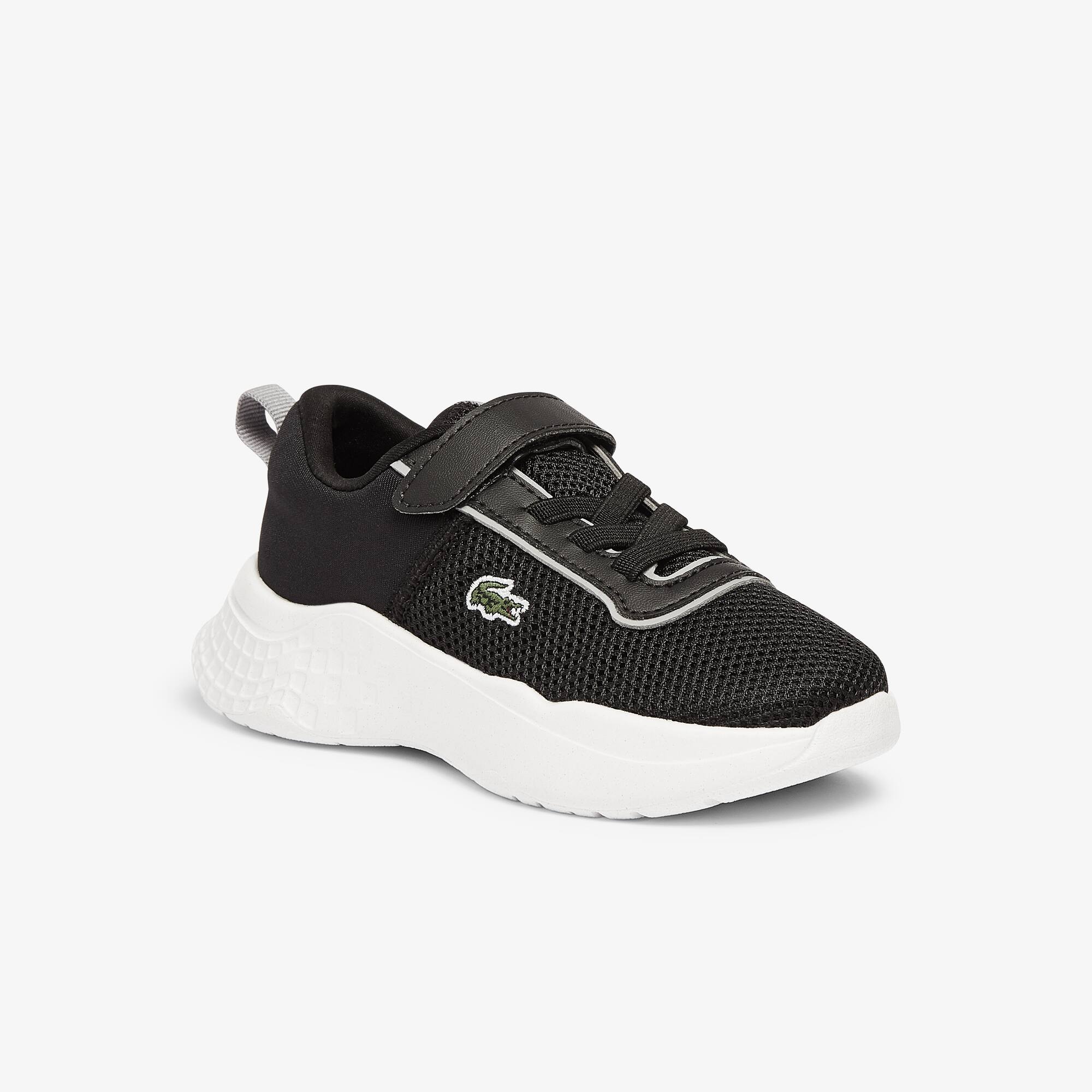 Lacoste Sneakers Court-Drive bébé en tissu et mesh aérien Taille 22 Noir/gris Foncé