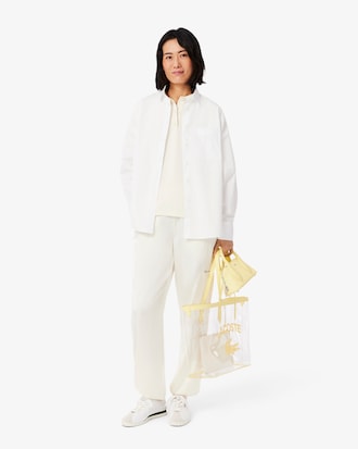 Polo oversize en tissu fluide soyeux