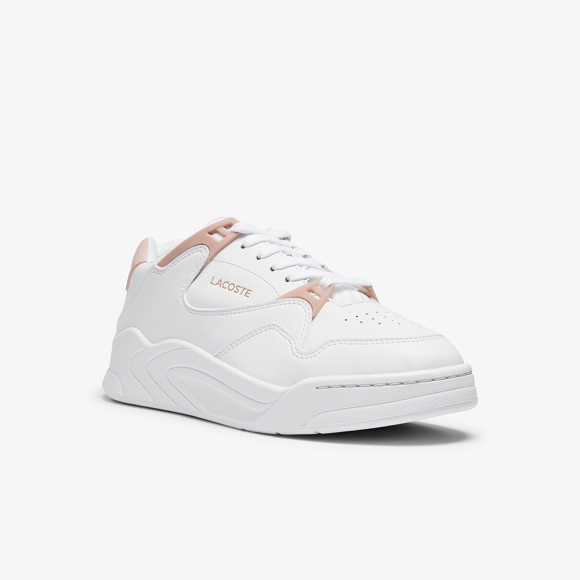 Lacoste Sneakers Court Slam femme en cuir Taille 35.5 Blanc/rose