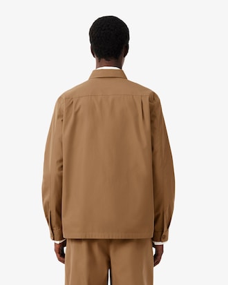 Surchemise twill de coton m&eacute;lang&eacute;