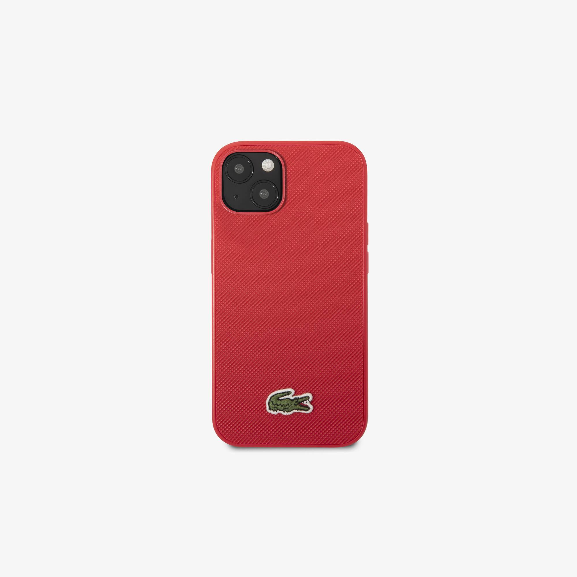 Lacoste Coque pour iPhone 14 Lacoste effet petit piqué. 1