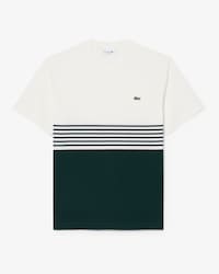 T-shirt jersey ray&eacute; color-block