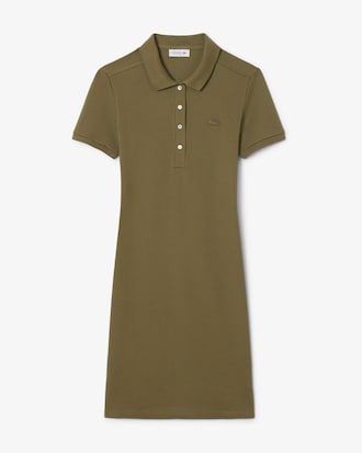 Robe polo slim fit en mini Piqu&eacute; stretch