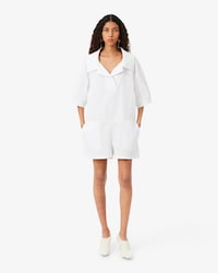 Combishort col polo popeline D&eacute;fil&eacute;