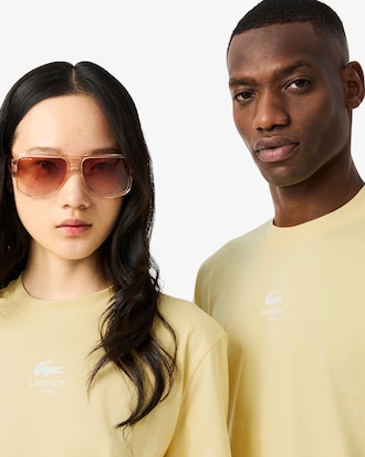 T-shirt coton imprim&eacute; signature