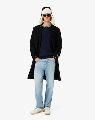 Pull jersey coton rayé