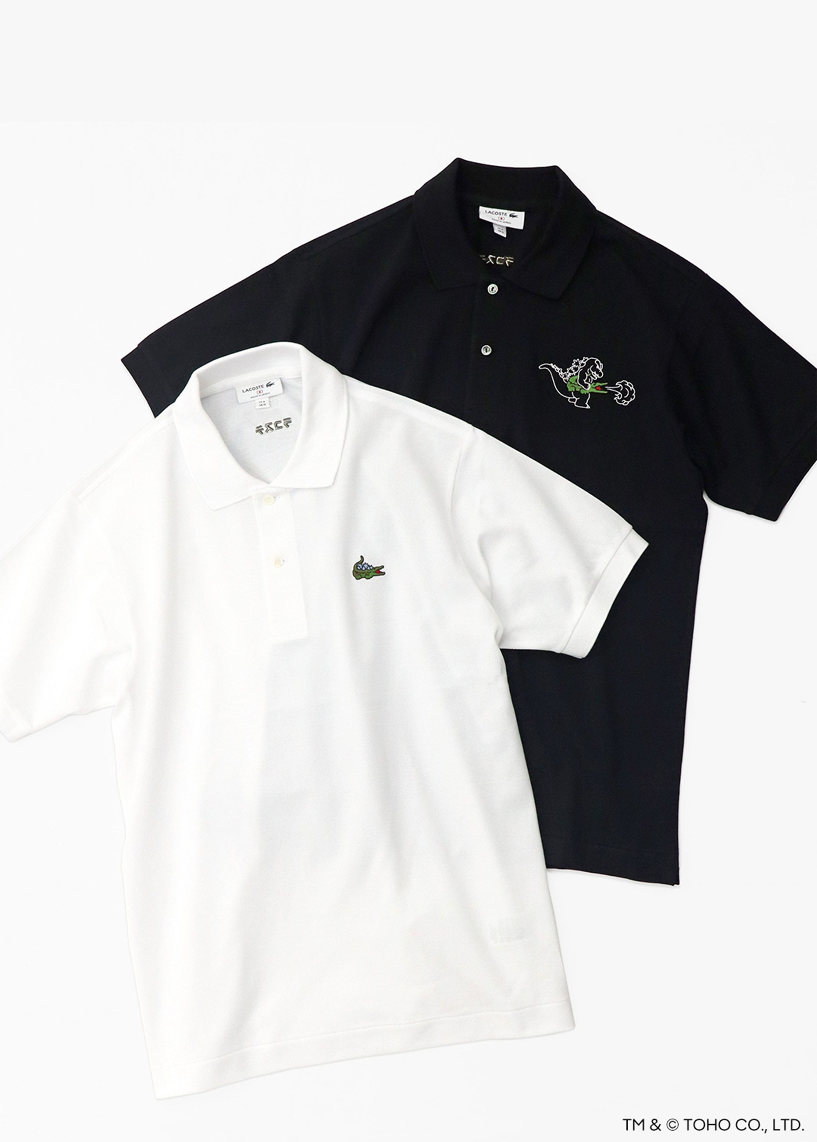 LACOSTE アートプログラム ゴジラ ポロシャツ 5L Lacoste is teaming up with Godzilla once again for a new drop