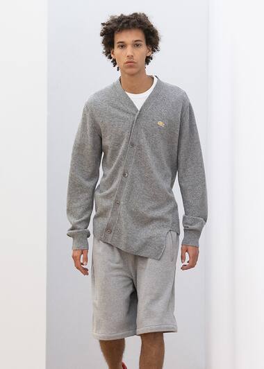 Lacoste x Comme des Garçons Shirt Cardigan and shorts