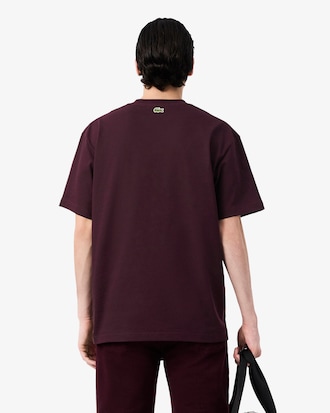 Heavy Cotton Jersey Embroidery Accent T-shirt