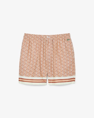 Lightweight Monogram Print Shorts