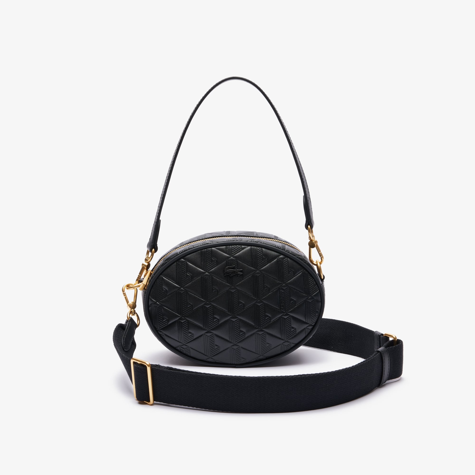 Maheki Oval Embossed Leather Purse - Women