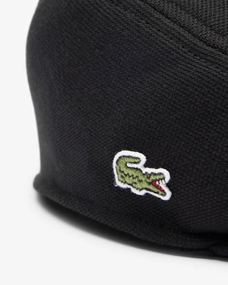 Embroidered Crocodile Petit Piqué Beret
