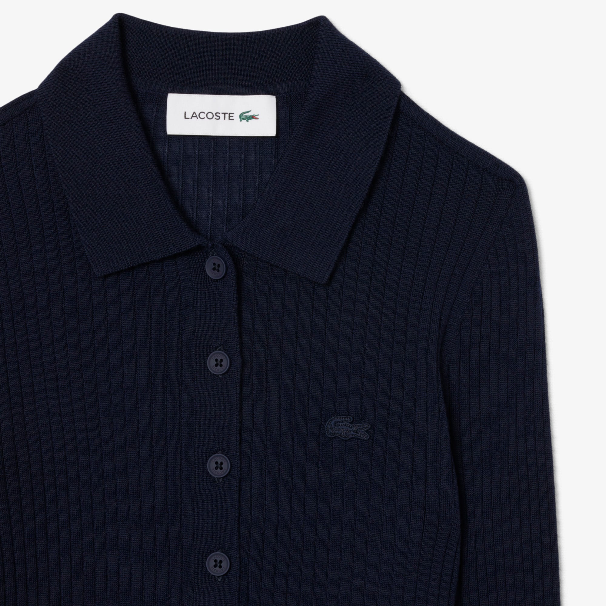 Wool Jersey Polo Collar Sweater - Women's Knitwear - New In 2026