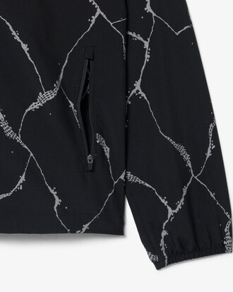 Reflective Crocodile Print Tennis Jacket