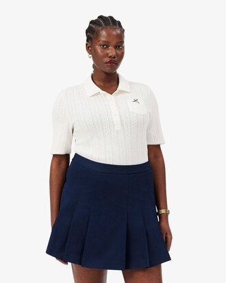 Slim Fit Pointelle Branded L.12.D Polo Shirt