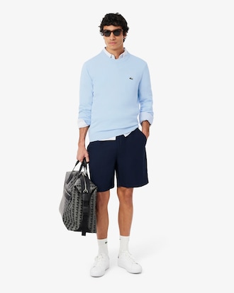 Monochrome Crew Neck Cotton Sweater