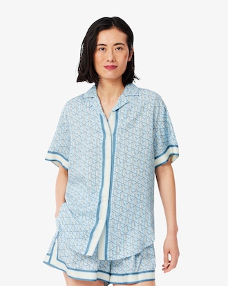 Oversized Monogram Print Shirt