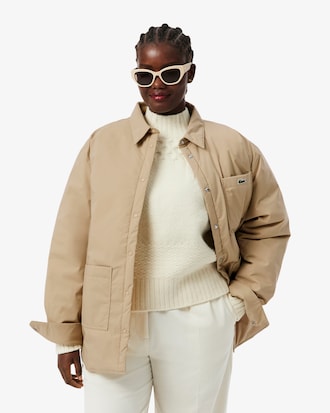 Water-Repellent Padded Overshirt