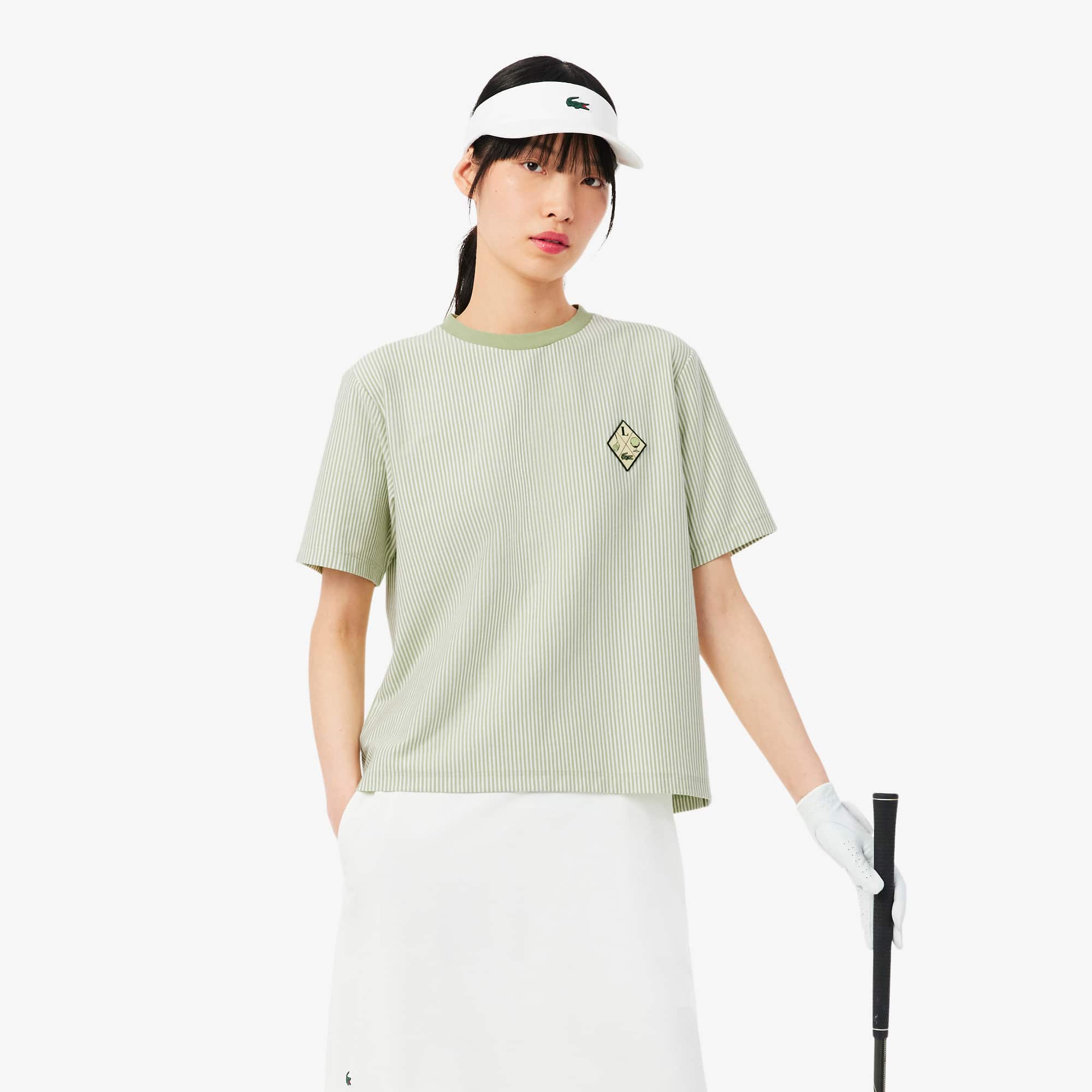 Ultra Dry Striped Golf T-shirt - Women's T-Shirts - New In 2026