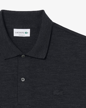 Regular Fit Wool Blend Jersey Polo Shirt