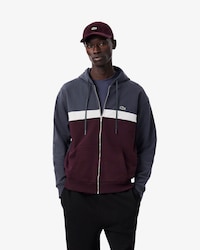 Zipped Colour-block Hoodie