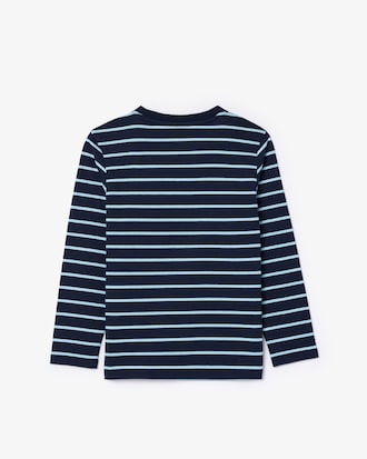 Long Sleeved Striped Heavy Cotton T-shirt