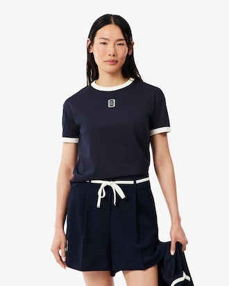 Embroidered Badge Jersey T-shirt