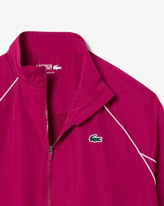 Sport Water-Repellent Trim Accent Track Jacket